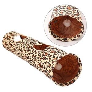 Leopard print cat tube 12" x 51"